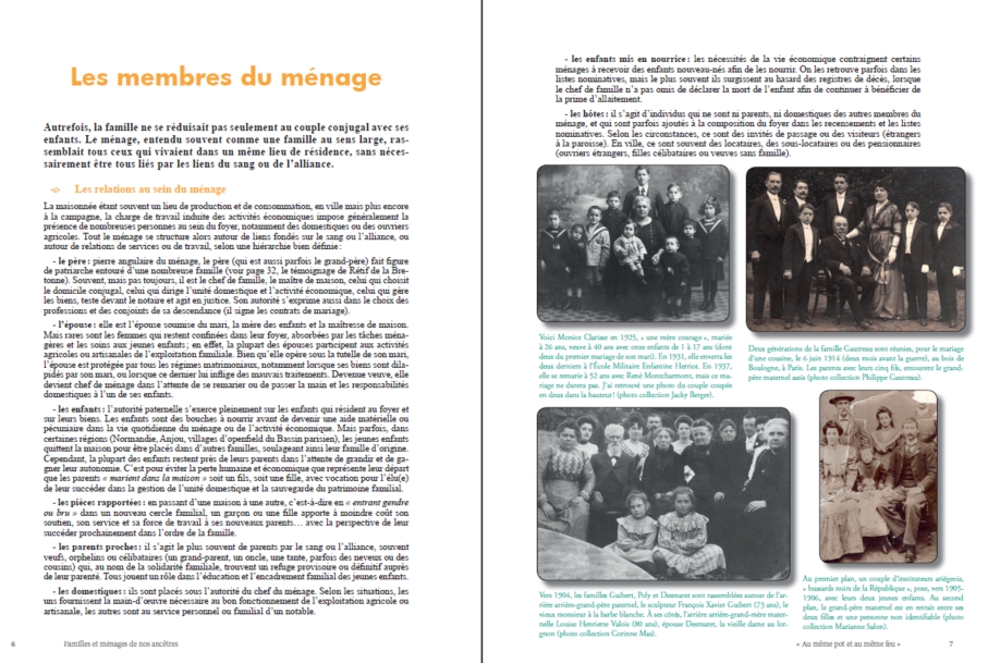 Familles & ménages de nos ancêtres, au même pot et au même feu – Image 3